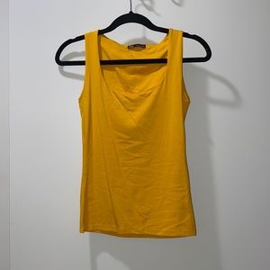 Zara Basics Tank in yellow